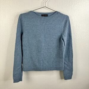 Vintage Ralph Lauren Lambswool Knit Sweater Sz L Pastel Blue Preppy Academia Y2K